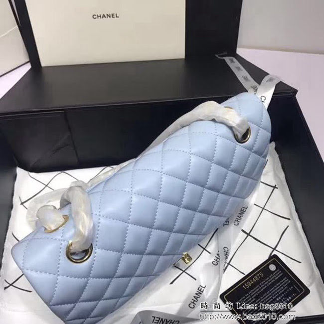 香奈兒CHANEL 升級版A1112進口小羊皮全新經典金銀鏈條肩背斜挎包 DSC1165